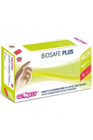 Guanti lattice con polvere GLOVELY BIOSAFE PLUS 